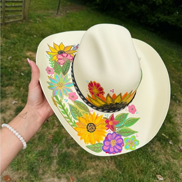 Hand painted cowboy hat